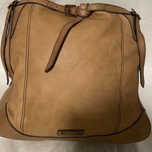 EXTREMELY RARE Burberry tan leather crossbody bag